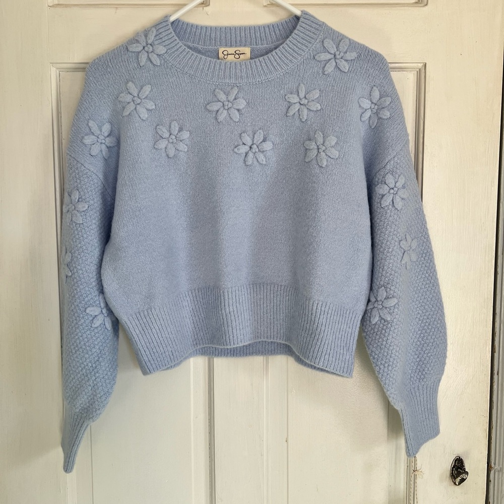 Jessica Simpson Cropped Slouchy Sweater